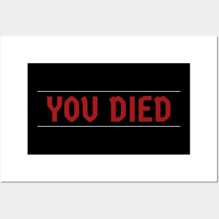 you died - notif strap Posters and Art